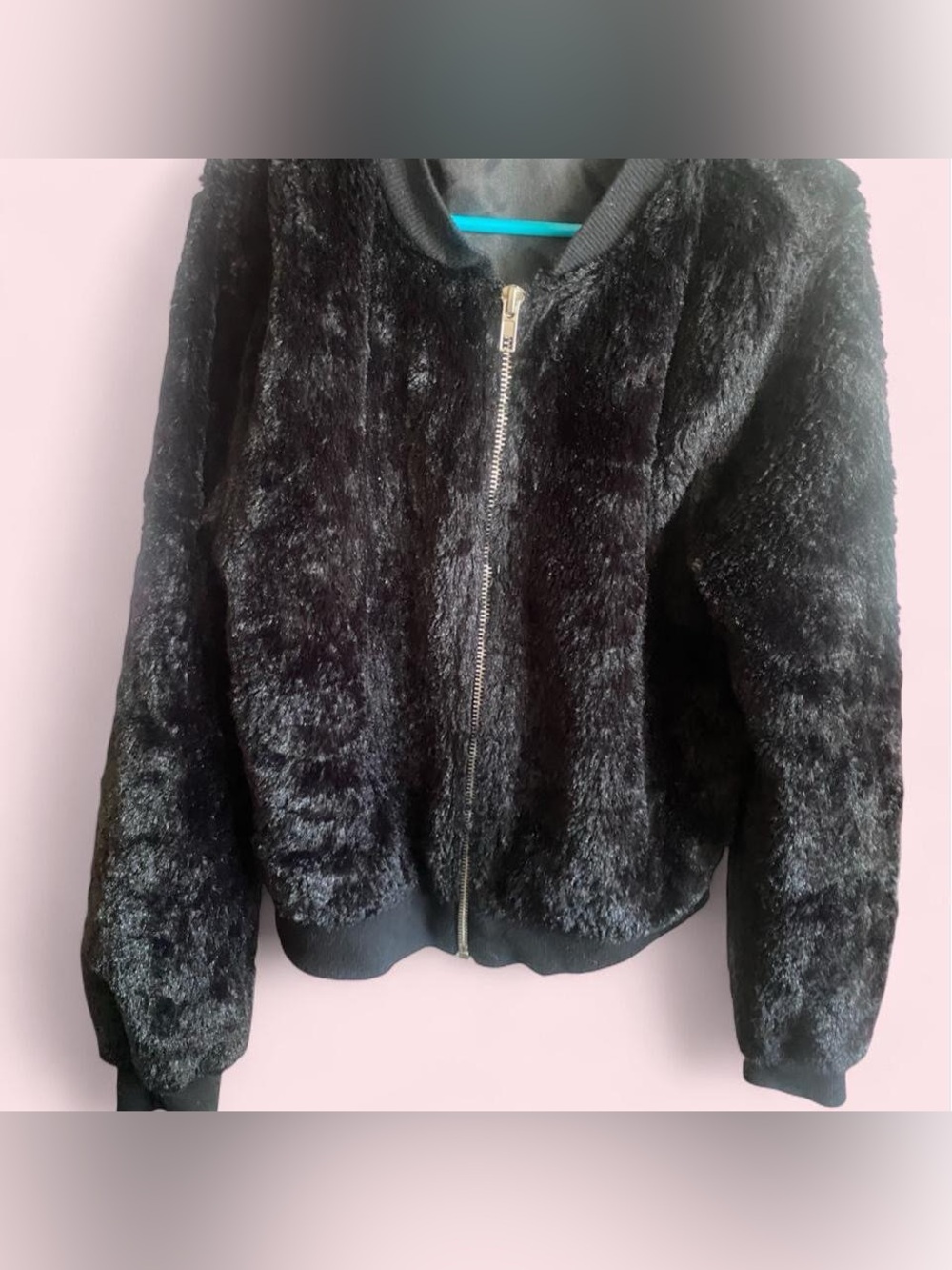 Girls furry bomber